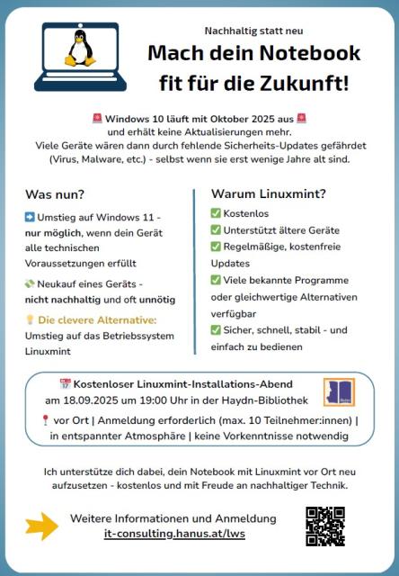 Linux Kurs 18.09.2025 um 19 Uhr