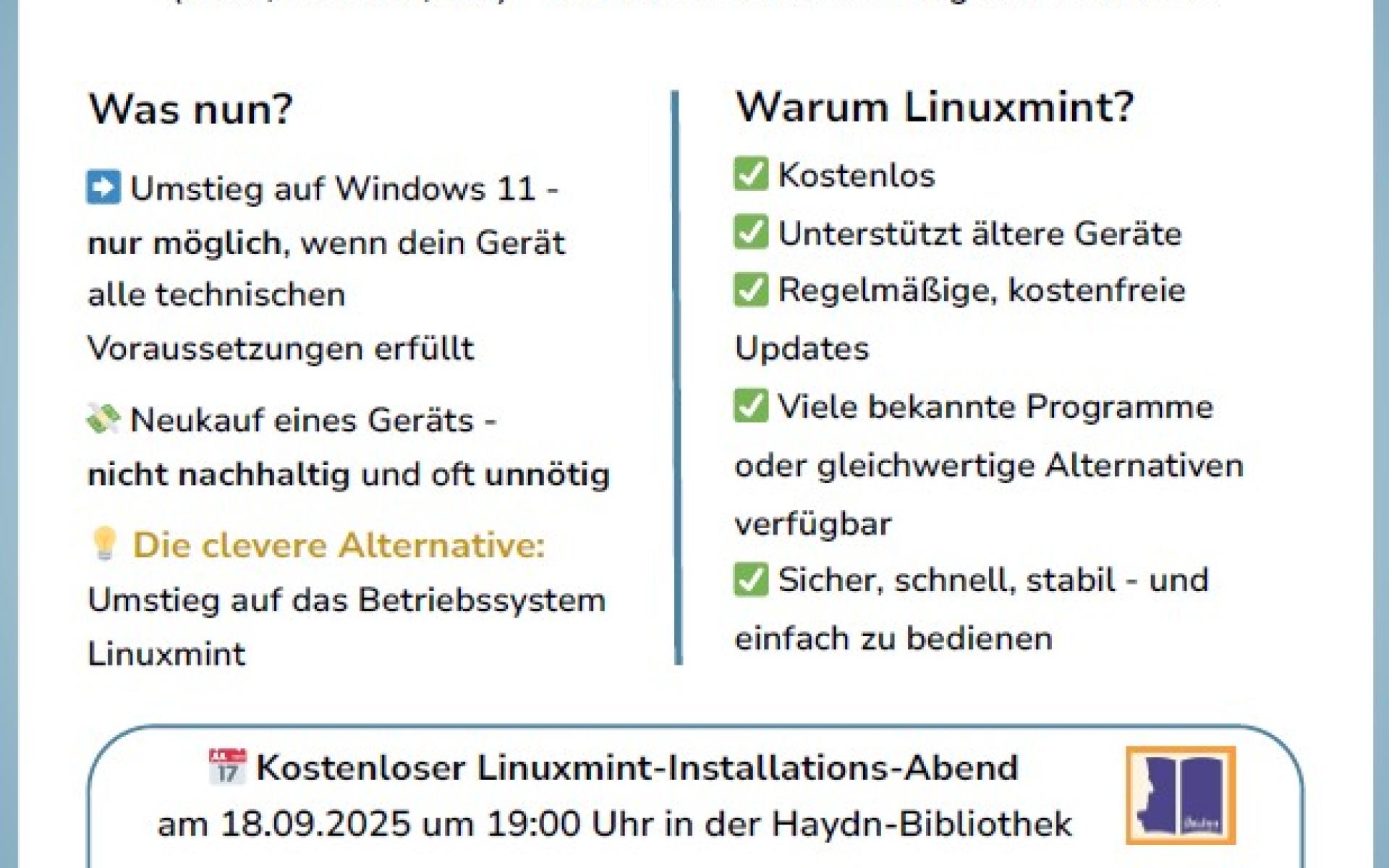 Linux Kurs 18.09.2025 um 19 Uhr