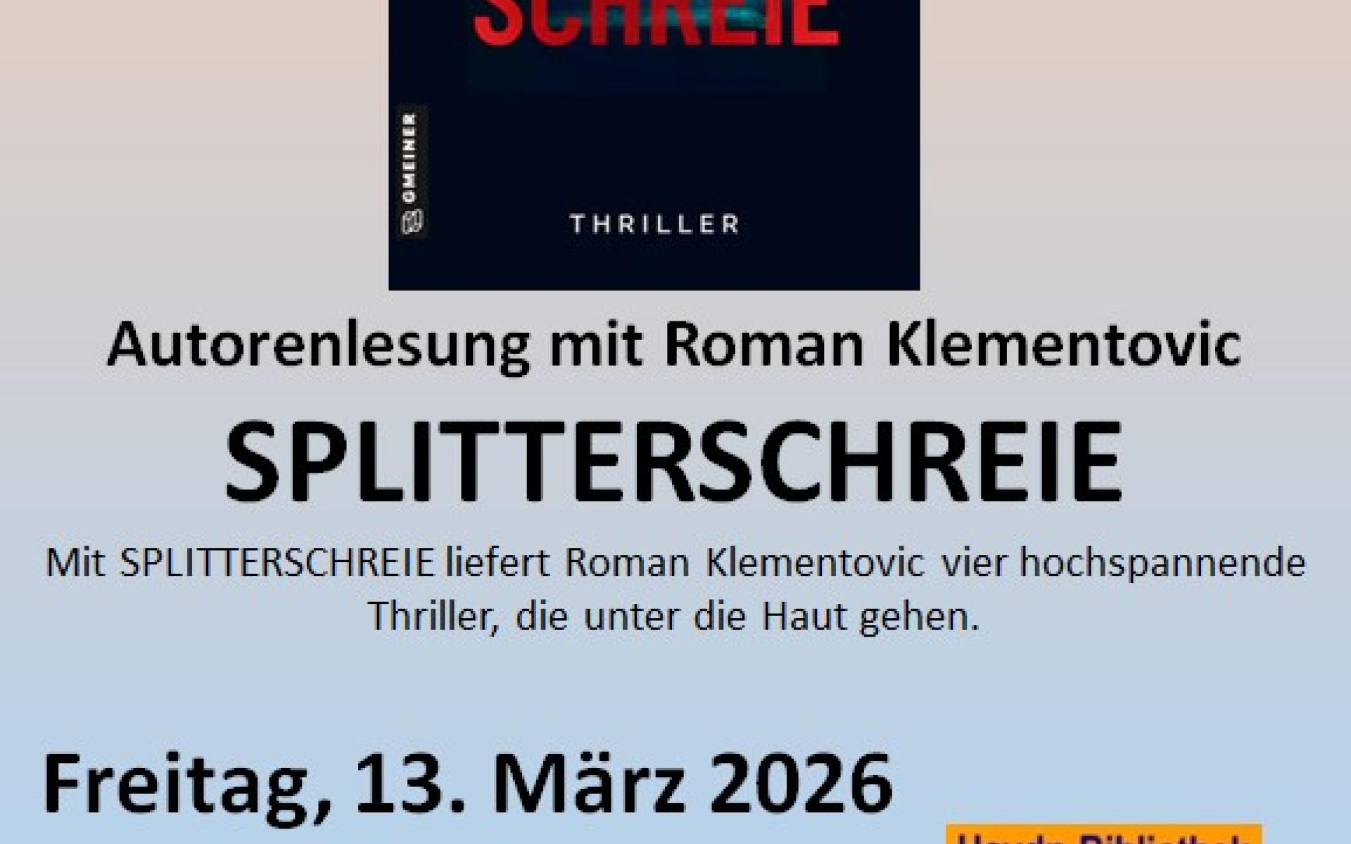 Lesung Klementovic 13.03.2026