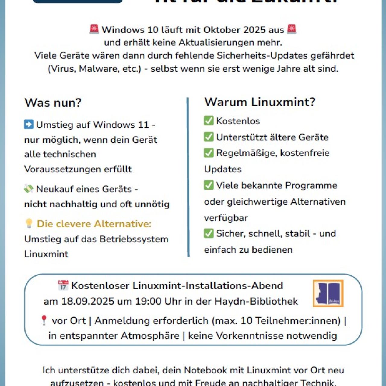 Linux Kurs 18.09.2025 um 19 Uhr