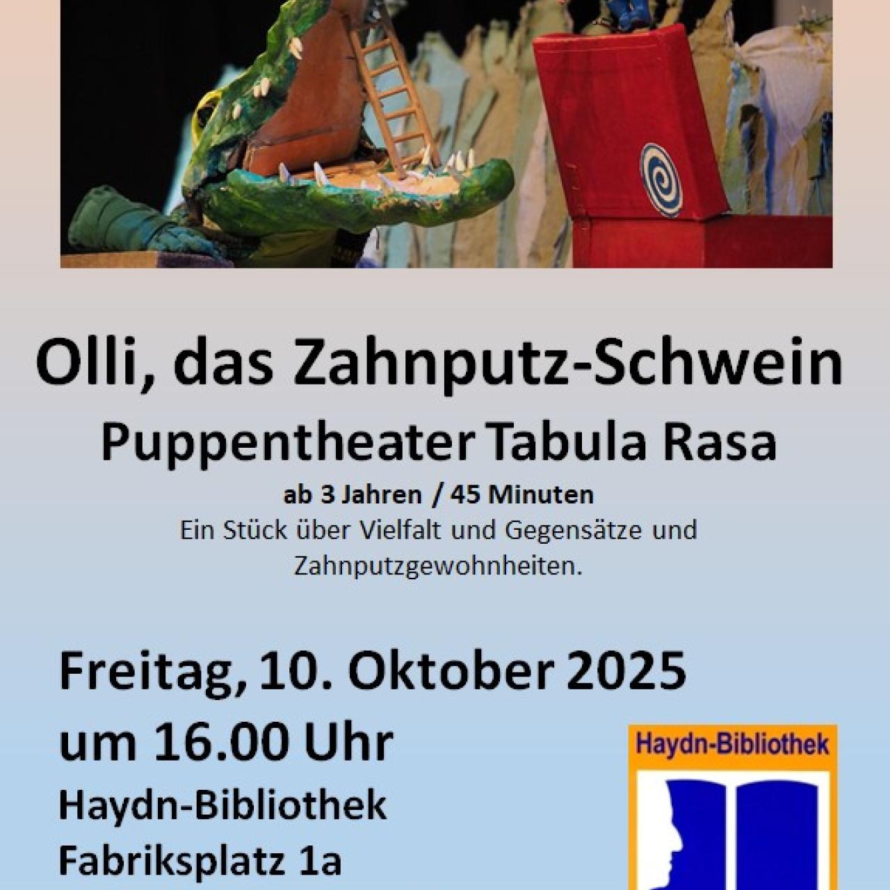 Olli, das Zahnputz-Schwein